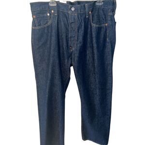 Levi's 501 Original Jeans Mens 40x30 Dark Wash Straight Stretch Button Fly New